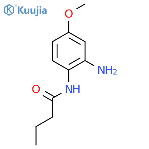 N-(2-amino-4-methoxyphenyl)butanamide structure