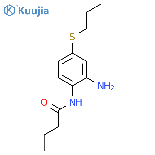 BUTANAMIDE, N-[2-AMINO-4-(PROPYLTHIO)PHENYL]- structure