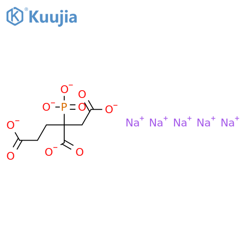 pentasodium 2-phosphonatobutane-1,2,4-tricarboxylate structure