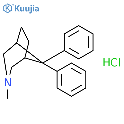 3-AZABICYCLO[3.2.1]OCTANE, 3-METHYL-8,8-DIPHENYL-, HYDROCHLORIDE structure