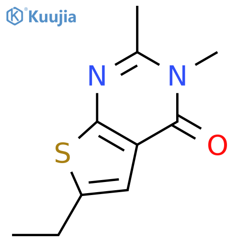 THIENO[2,3-D]PYRIMIDIN-4(3H)-ONE, 6-ETHYL-2,3-DIMETHYL- structure
