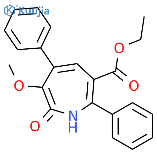 ethyl 3-methoxy-2-oxo-4,7-diphenyl-2H-azepine-6-carboxylate structure