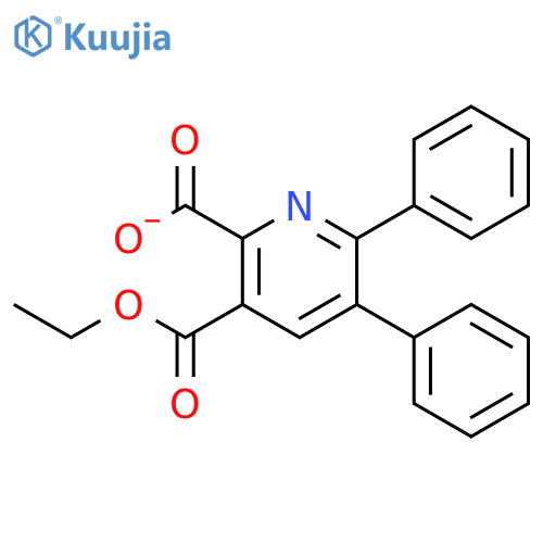 2,3-PYRIDINEDICARBOXYLIC ACID, 5,6-DIPHENYL-, 3-ETHYL ESTER structure