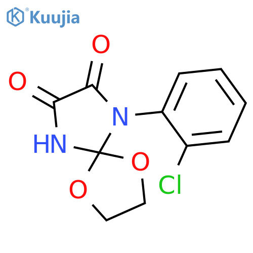 1,4-DIOXA-6,9-DIAZASPIRO[4.4]NONANE-7,8-DIONE, 6-(2-CHLOROPHENYL)- structure