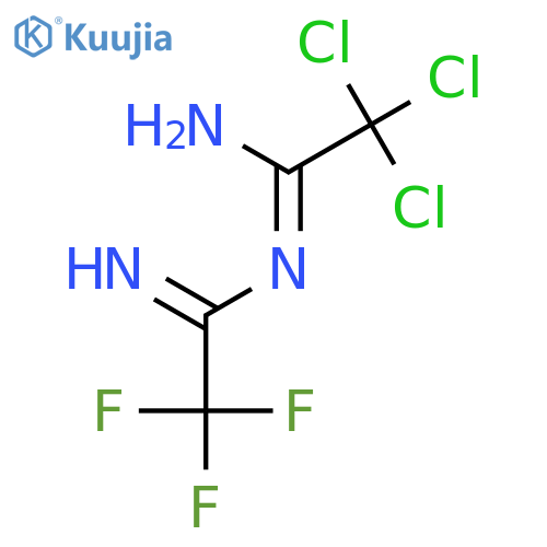 ETHANIMIDAMIDE, N-(1-AMINO-2,2,2-TRICHLOROETHYLIDENE)-2,2,2-TRIFLUORO- structure