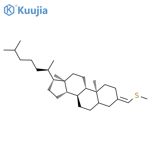 CHOLESTANE, 3-[(METHYLTHIO)METHYLENE]- structure