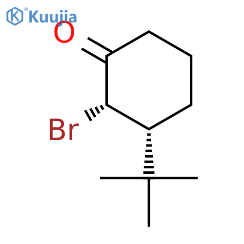 Cyclohexanone, 2-bromo-3-(1,1-dimethylethyl)-, cis- structure