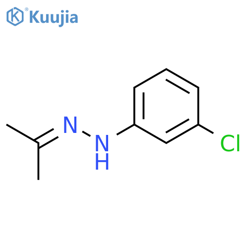 2-Propanone, (3-chlorophenyl)hydrazone structure