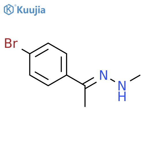 Ethanone, 1-(4-bromophenyl)-, methylhydrazone structure