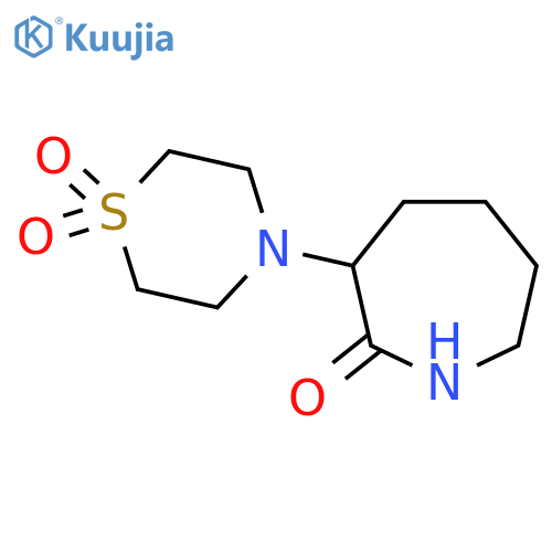 3-(1,1-Dioxido-4-thiomorpholinyl)-2-azepanone structure