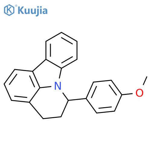 4H-Pyrido[3,2,1-jk]carbazole, 5,6-dihydro-6-(4-methoxyphenyl)- structure