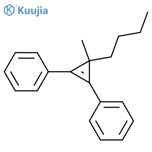 BENZENE, 1,1'-(3-BUTYL-3-METHYL-1-CYCLOPROPENE-1,2-DIYL)BIS- structure