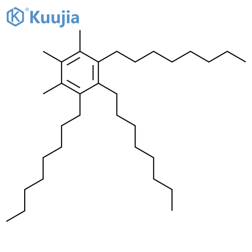Benzene, trimethyltrioctyl- structure
