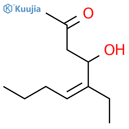 5-Nonen-2-one, 5-ethyl-4-hydroxy- structure
