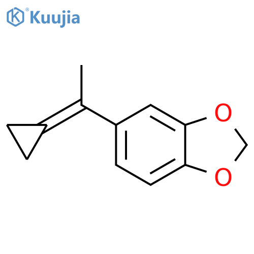 1,3-Benzodioxole, 5-(1-cyclopropylideneethyl)- structure