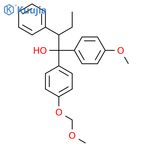 1-(4-methoxymethoxyphenyl)-1-(4-methoxyphenyl)-2-phenylbutan-1-ol structure