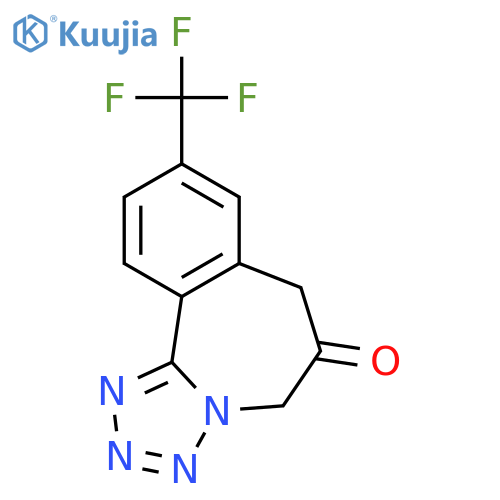 5H-Tetrazolo[5,1-a][2]benzazepin-6(7H)-one, 9-(trifluoromethyl)- structure