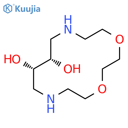 1,4-Dioxa-7,12-diazacyclotetradecane-9,10-diol, (9S,10S)- structure