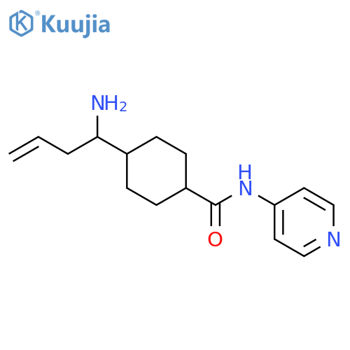 CYCLOHEXANECARBOXAMIDE, 4-(1-AMINO-3-BUTENYL)-N-4-PYRIDINYL- structure