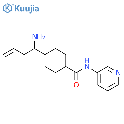 Cyclohexanecarboxamide, 4-(1-amino-3-butenyl)-N-3-pyridinyl- structure