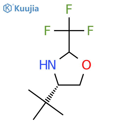 OXAZOLIDINE, 4-(1,1-DIMETHYLETHYL)-2-(TRIFLUOROMETHYL)-, (4S)- structure