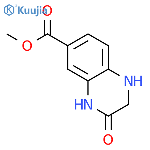 Methyl 3-oxo-1,2,3,4-tetrahydroquinoxaline-6-carboxylate structure