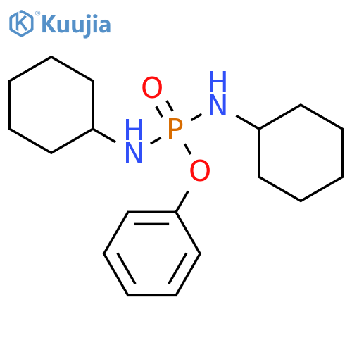 Phosphorodiamidic acid, N,N'-dicyclohexyl-, phenyl ester structure