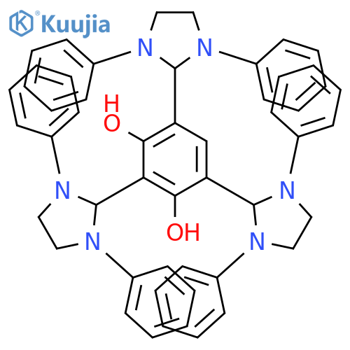 1,3-BENZENEDIOL, 2,4,6-TRIS(1,3-DIPHENYL-2-IMIDAZOLIDINYL)- structure
