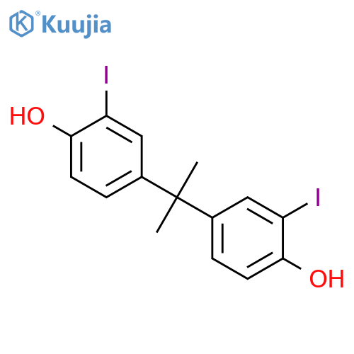 Phenol, 4,4'-(1-methylethylidene)bis[2-iodo- structure