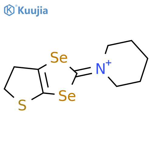 PIPERIDINIUM, 1-(5,6-DIHYDRO-1,3-DISELENOLO[4,5-B]THIEN-2-YLIDENE)- structure