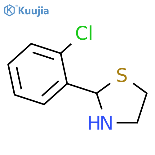 2-(2-chlorophenyl)-1,3-thiazolidine structure