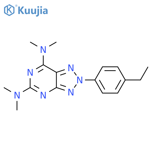 2H-1,2,3-Triazolo[4,5-d]pyrimidine-5,7-diamine,2-(4-ethylphenyl)-N,N,N',N'-tetramethyl- structure