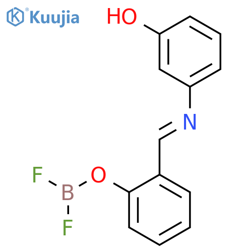Phenol, 3-[[[2-[(difluoroboryl)oxy]phenyl]methylene]amino]- structure