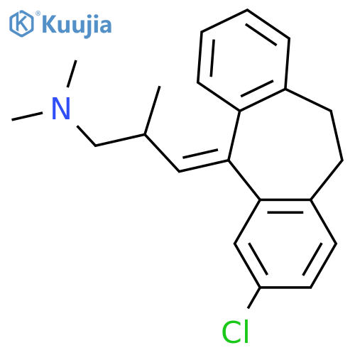 (3E)-3-(3-chloro-10,11-dihydro-5H-dibenzo[a,d][7]annulen-5-ylidene)-N,N,2-trimethylpropan-1-amine structure