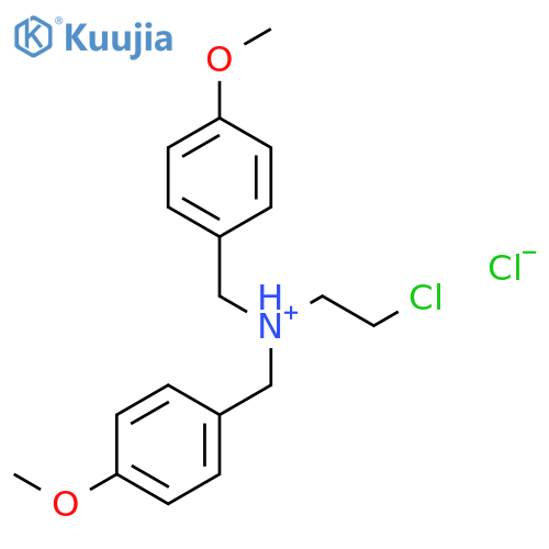 2-chloro-N,N-bis(4-methoxybenzyl)ethanaminium chloride structure