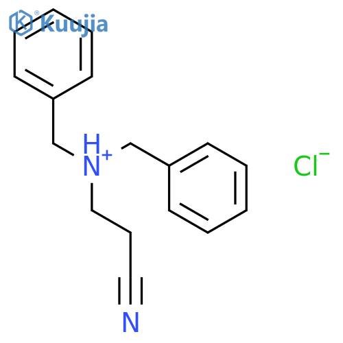 N,N-dibenzyl-2-cyanoethanaminium chloride structure