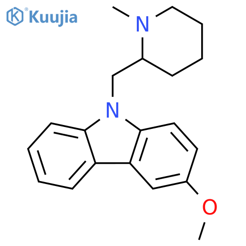 3-methoxy-9-[(1-methylpiperidin-2-yl)methyl]-9H-carbazole structure