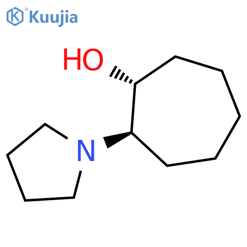 CYCLOHEPTANOL, 2-(1-PYRROLIDINYL)-, TRANS- structure