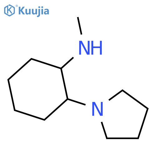 Cyclohexanamine, N-methyl-2-(1-pyrrolidinyl)-, (1S,2S)- structure