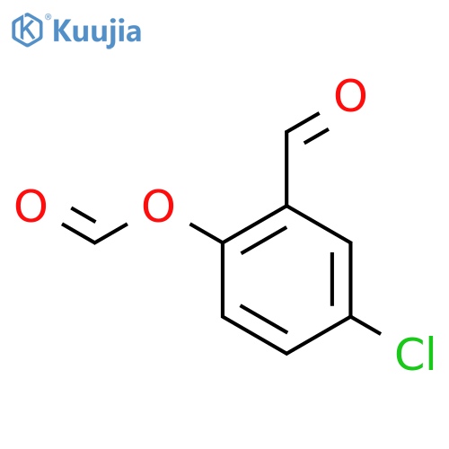 Benzaldehyde, 5-chloro-2-(formyloxy)- structure