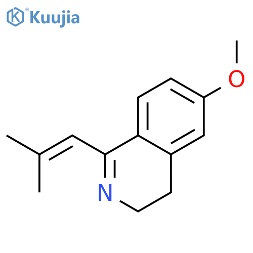 ISOQUINOLINE, 3,4-DIHYDRO-6-METHOXY-1-(2-METHYL-1-PROPENYL)- structure