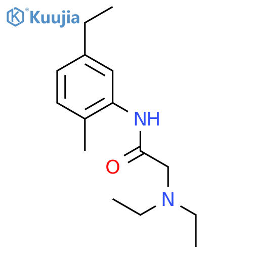 N~2~,N~2~-diethyl-N-(5-ethyl-2-methylphenyl)glycinamide structure