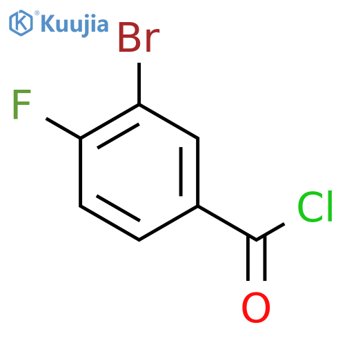 3-Bromo-4-fluorobenzoyl chloride structure