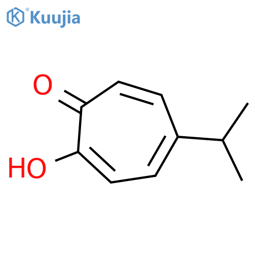 2-hydroxy-5-(propan-2-yl)cyclohepta-2,4,6-trien-1-one structure