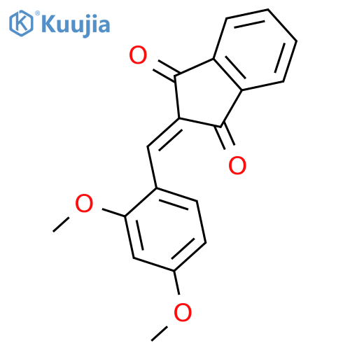 2-(2,4-dimethoxybenzylidene)-1H-indene-1,3(2H)-dione structure