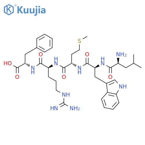 H-Leu-Trp-Met-Arg-Phe-OH acetate salt structure