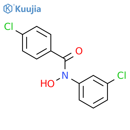 BENZAMIDE, 4-CHLORO-N-(3-CHLOROPHENYL)-N-HYDROXY- structure