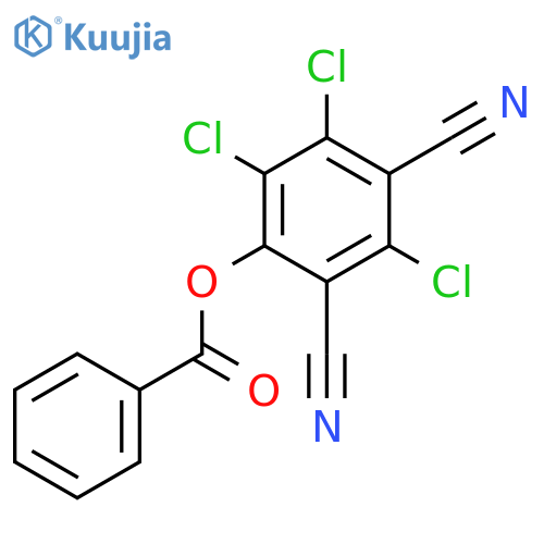 2,3,5-trichloro-4,6-dicyanophenyl benzoate structure