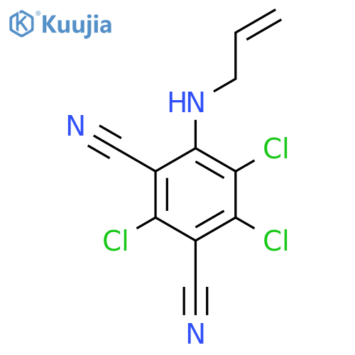 2,4,5-trichloro-6-(prop-2-en-1-ylamino)benzene-1,3-dicarbonitrile structure