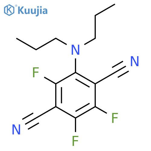 2-(dipropylamino)-3,5,6-trifluorobenzene-1,4-dicarbonitrile structure
